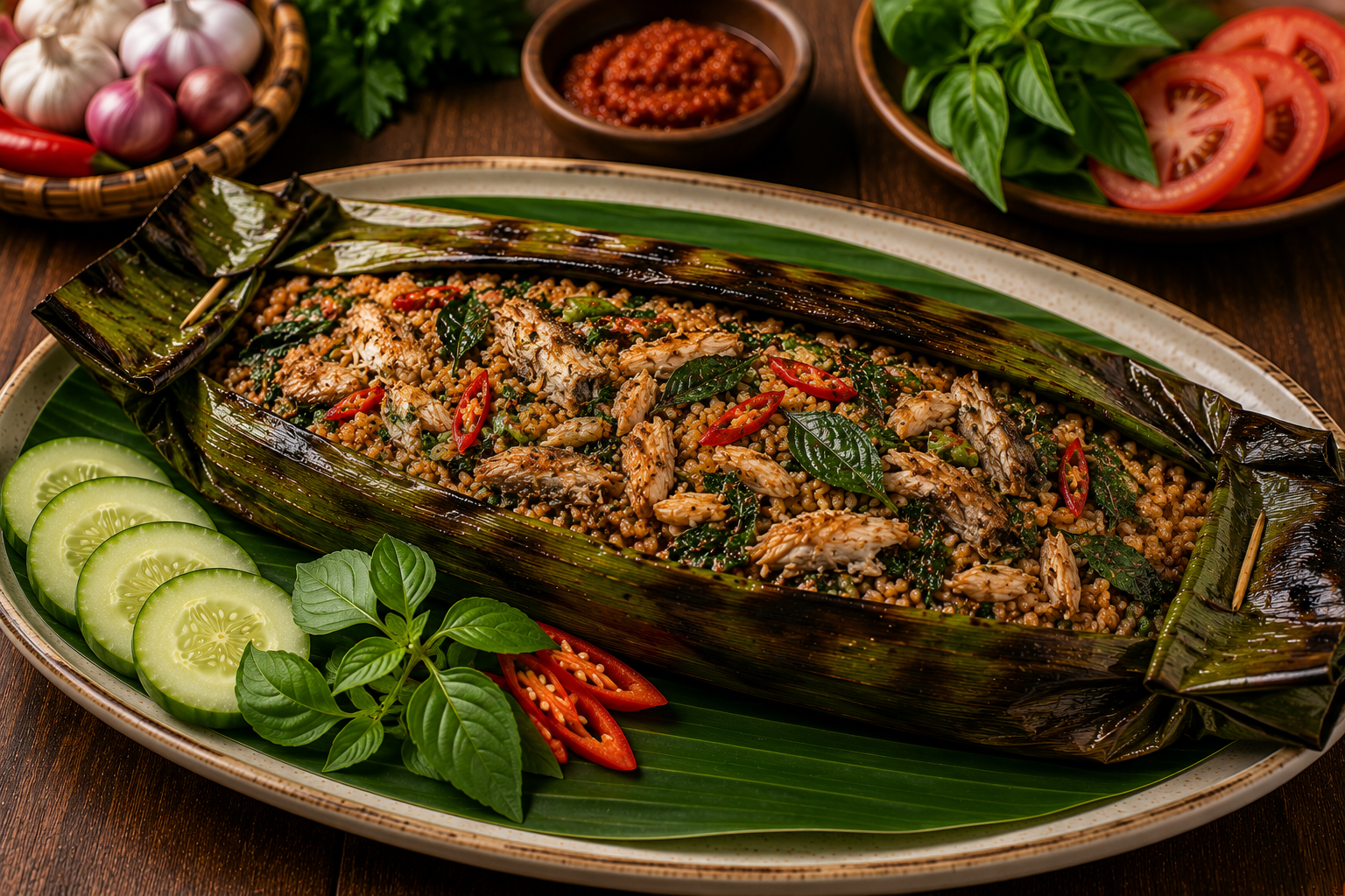 Nasi Bakar Ikan Kemangi